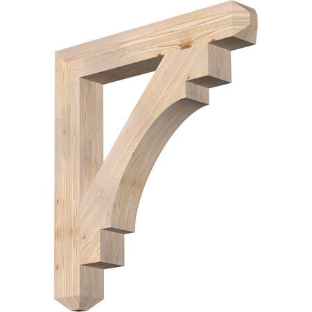 Ekena Millwork Merced Craftsman Smooth Bracket, Douglas Fir, 5 1/2"W x 38"D x 42"H BKT06X38X42MRC04SDF
